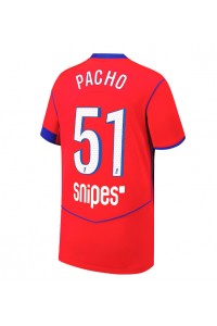 Paris Saint-Germain Willian Pacho #51 Jalkapallovaatteet Kolmaspaita 2025-26 Lyhythihainen